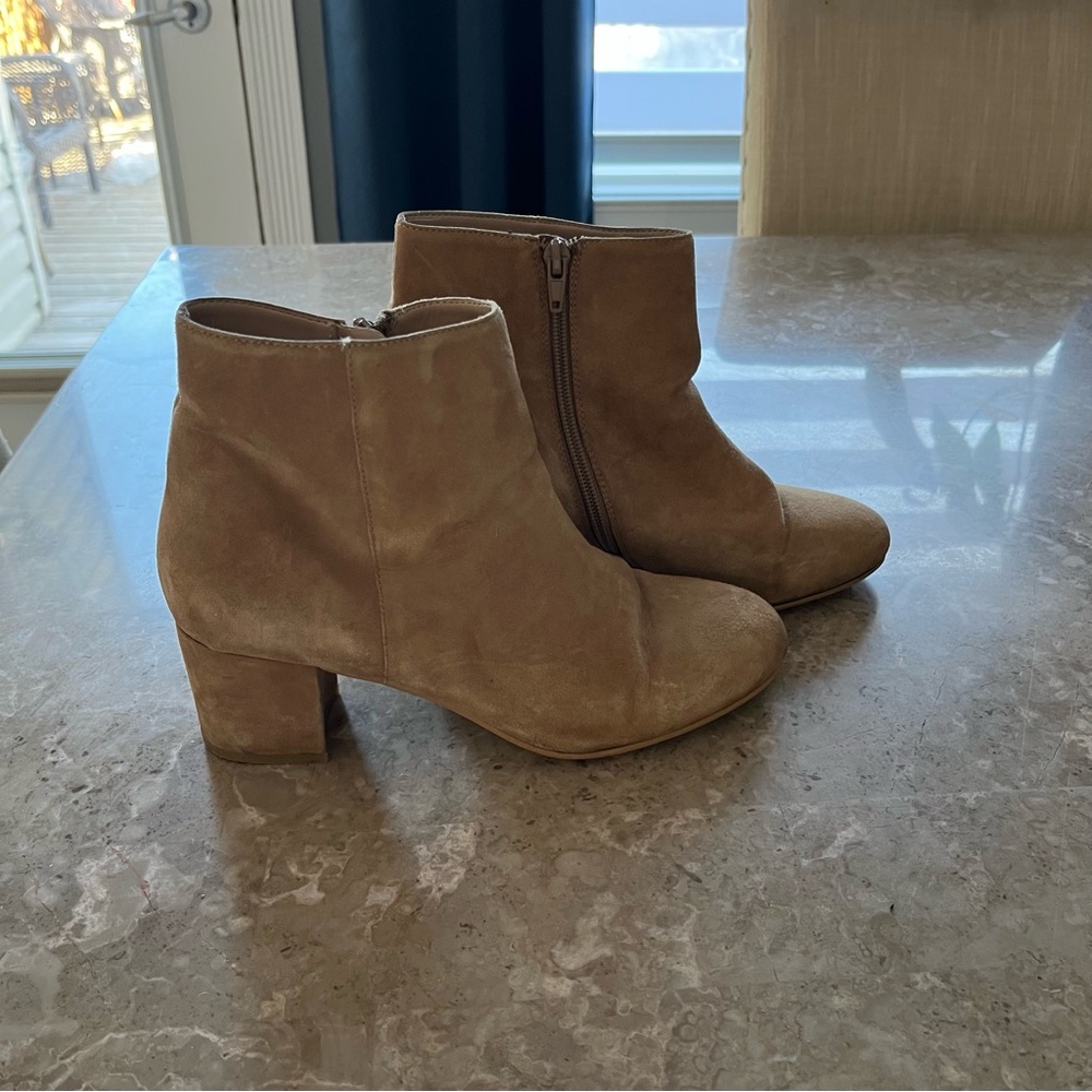 Tan Suede Ankle Boots